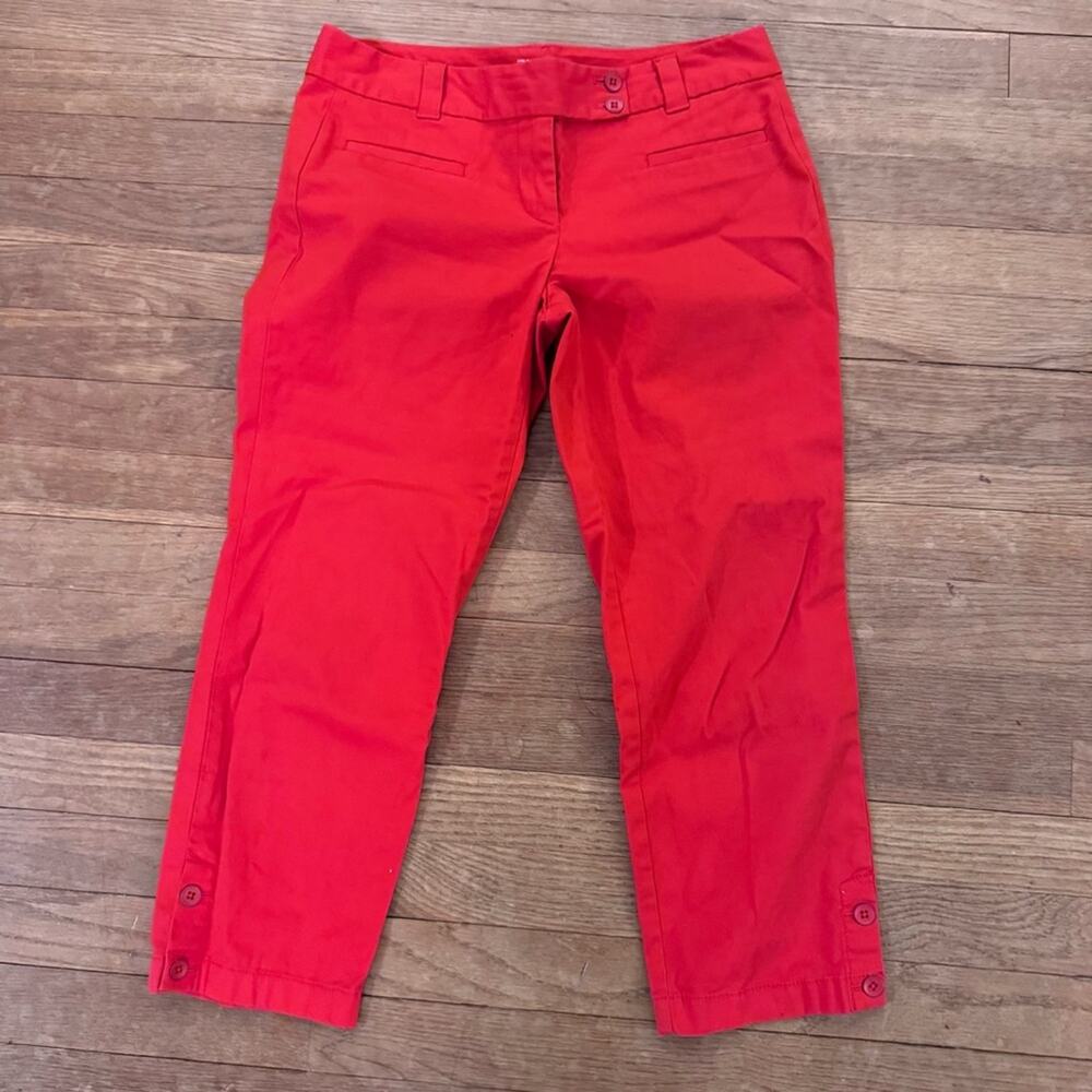 Loft Original Cropped coral capri pants size 0
b69